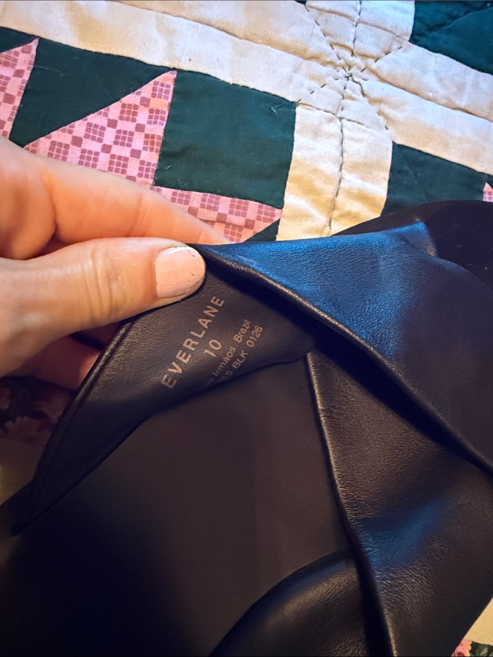 Everlane Black Leather Cross-Band Slide Mules - Picture 3 of 9